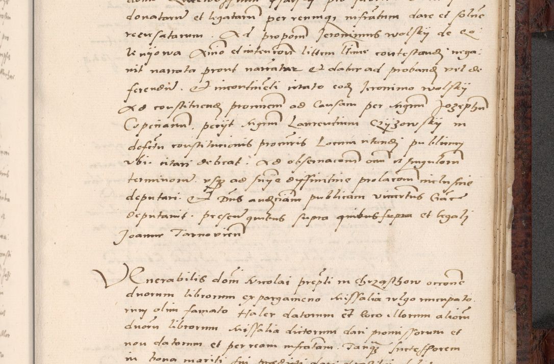 Zdjęcie nr 693 dla obiektu archiwalnego: Acta actorum causar[um sen]tenciarum tam diffinitivarum quam interlocutoriarum et obligacionum coram reverendo domino Benedicto Isdbienski cancellario Gnesnensi, cantore et vicario in spiritualibus generali Craccoviensi ad annum Domini millesimum quingentesimum quadragesimum quartum, cuius indicio est secunda, pontificatus sanctiss[imi] in Christo patris et [domi]ni nostri domini Pauli divina providencia pape tercii feliciter moderni, anno coronancionis eiusdem decimo, continuantur