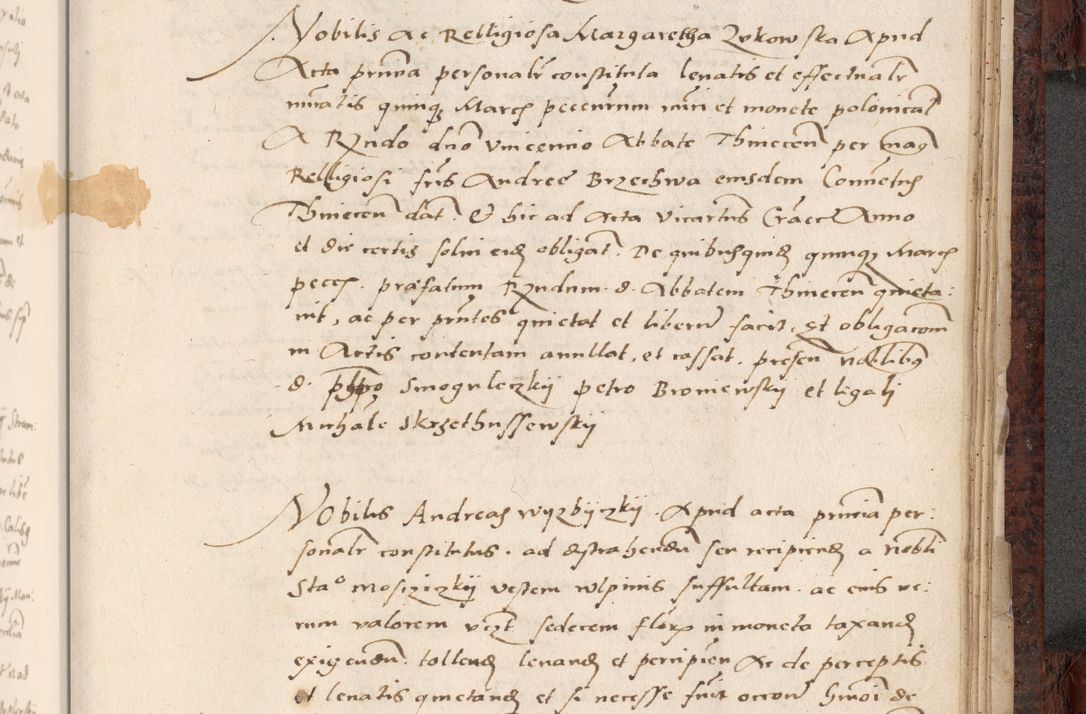 Zdjęcie nr 687 dla obiektu archiwalnego: Acta actorum causar[um sen]tenciarum tam diffinitivarum quam interlocutoriarum et obligacionum coram reverendo domino Benedicto Isdbienski cancellario Gnesnensi, cantore et vicario in spiritualibus generali Craccoviensi ad annum Domini millesimum quingentesimum quadragesimum quartum, cuius indicio est secunda, pontificatus sanctiss[imi] in Christo patris et [domi]ni nostri domini Pauli divina providencia pape tercii feliciter moderni, anno coronancionis eiusdem decimo, continuantur