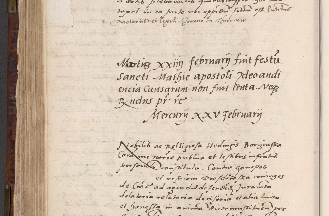 Zdjęcie nr 624 dla obiektu archiwalnego: Acta actorum causar[um sen]tenciarum tam diffinitivarum quam interlocutoriarum et obligacionum coram reverendo domino Benedicto Isdbienski cancellario Gnesnensi, cantore et vicario in spiritualibus generali Craccoviensi ad annum Domini millesimum quingentesimum quadragesimum quartum, cuius indicio est secunda, pontificatus sanctiss[imi] in Christo patris et [domi]ni nostri domini Pauli divina providencia pape tercii feliciter moderni, anno coronancionis eiusdem decimo, continuantur