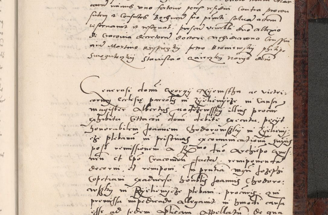 Zdjęcie nr 969 dla obiektu archiwalnego: Acta actorum causar[um sen]tenciarum tam diffinitivarum quam interlocutoriarum et obligacionum coram reverendo domino Benedicto Isdbienski cancellario Gnesnensi, cantore et vicario in spiritualibus generali Craccoviensi ad annum Domini millesimum quingentesimum quadragesimum quartum, cuius indicio est secunda, pontificatus sanctiss[imi] in Christo patris et [domi]ni nostri domini Pauli divina providencia pape tercii feliciter moderni, anno coronancionis eiusdem decimo, continuantur