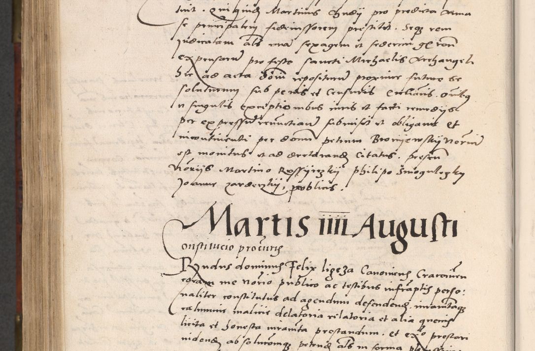 Zdjęcie nr 948 dla obiektu archiwalnego: Acta actorum causar[um sen]tenciarum tam diffinitivarum quam interlocutoriarum et obligacionum coram reverendo domino Benedicto Isdbienski cancellario Gnesnensi, cantore et vicario in spiritualibus generali Craccoviensi ad annum Domini millesimum quingentesimum quadragesimum quartum, cuius indicio est secunda, pontificatus sanctiss[imi] in Christo patris et [domi]ni nostri domini Pauli divina providencia pape tercii feliciter moderni, anno coronancionis eiusdem decimo, continuantur