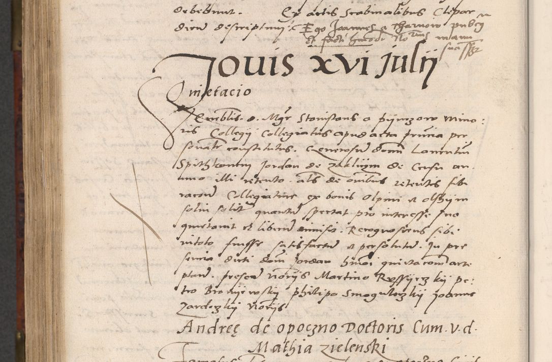Zdjęcie nr 930 dla obiektu archiwalnego: Acta actorum causar[um sen]tenciarum tam diffinitivarum quam interlocutoriarum et obligacionum coram reverendo domino Benedicto Isdbienski cancellario Gnesnensi, cantore et vicario in spiritualibus generali Craccoviensi ad annum Domini millesimum quingentesimum quadragesimum quartum, cuius indicio est secunda, pontificatus sanctiss[imi] in Christo patris et [domi]ni nostri domini Pauli divina providencia pape tercii feliciter moderni, anno coronancionis eiusdem decimo, continuantur