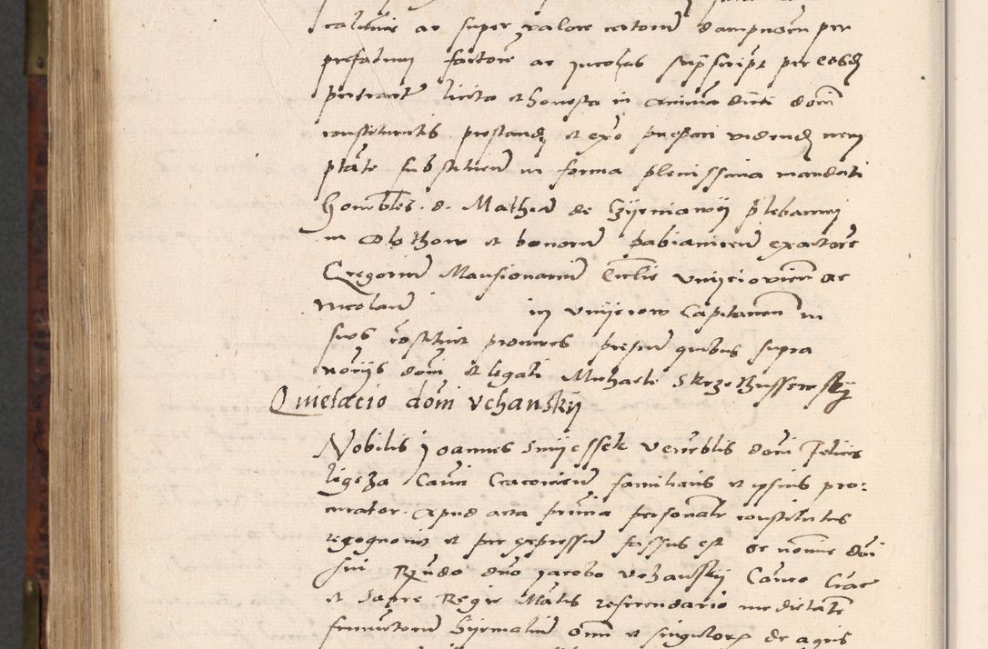 Zdjęcie nr 910 dla obiektu archiwalnego: Acta actorum causar[um sen]tenciarum tam diffinitivarum quam interlocutoriarum et obligacionum coram reverendo domino Benedicto Isdbienski cancellario Gnesnensi, cantore et vicario in spiritualibus generali Craccoviensi ad annum Domini millesimum quingentesimum quadragesimum quartum, cuius indicio est secunda, pontificatus sanctiss[imi] in Christo patris et [domi]ni nostri domini Pauli divina providencia pape tercii feliciter moderni, anno coronancionis eiusdem decimo, continuantur