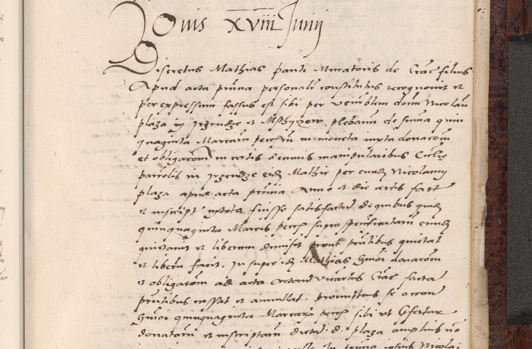 Zdjęcie nr 881 dla obiektu archiwalnego: Acta actorum causar[um sen]tenciarum tam diffinitivarum quam interlocutoriarum et obligacionum coram reverendo domino Benedicto Isdbienski cancellario Gnesnensi, cantore et vicario in spiritualibus generali Craccoviensi ad annum Domini millesimum quingentesimum quadragesimum quartum, cuius indicio est secunda, pontificatus sanctiss[imi] in Christo patris et [domi]ni nostri domini Pauli divina providencia pape tercii feliciter moderni, anno coronancionis eiusdem decimo, continuantur