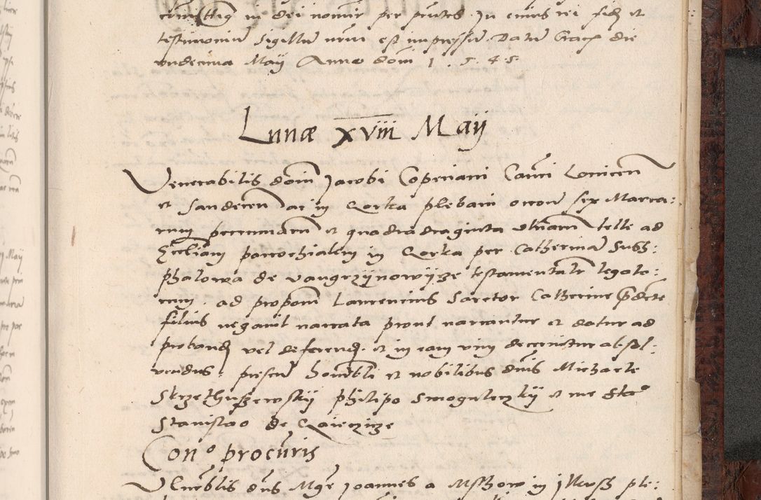Zdjęcie nr 843 dla obiektu archiwalnego: Acta actorum causar[um sen]tenciarum tam diffinitivarum quam interlocutoriarum et obligacionum coram reverendo domino Benedicto Isdbienski cancellario Gnesnensi, cantore et vicario in spiritualibus generali Craccoviensi ad annum Domini millesimum quingentesimum quadragesimum quartum, cuius indicio est secunda, pontificatus sanctiss[imi] in Christo patris et [domi]ni nostri domini Pauli divina providencia pape tercii feliciter moderni, anno coronancionis eiusdem decimo, continuantur