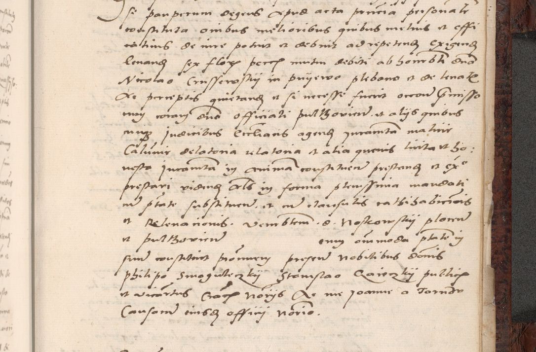 Zdjęcie nr 825 dla obiektu archiwalnego: Acta actorum causar[um sen]tenciarum tam diffinitivarum quam interlocutoriarum et obligacionum coram reverendo domino Benedicto Isdbienski cancellario Gnesnensi, cantore et vicario in spiritualibus generali Craccoviensi ad annum Domini millesimum quingentesimum quadragesimum quartum, cuius indicio est secunda, pontificatus sanctiss[imi] in Christo patris et [domi]ni nostri domini Pauli divina providencia pape tercii feliciter moderni, anno coronancionis eiusdem decimo, continuantur