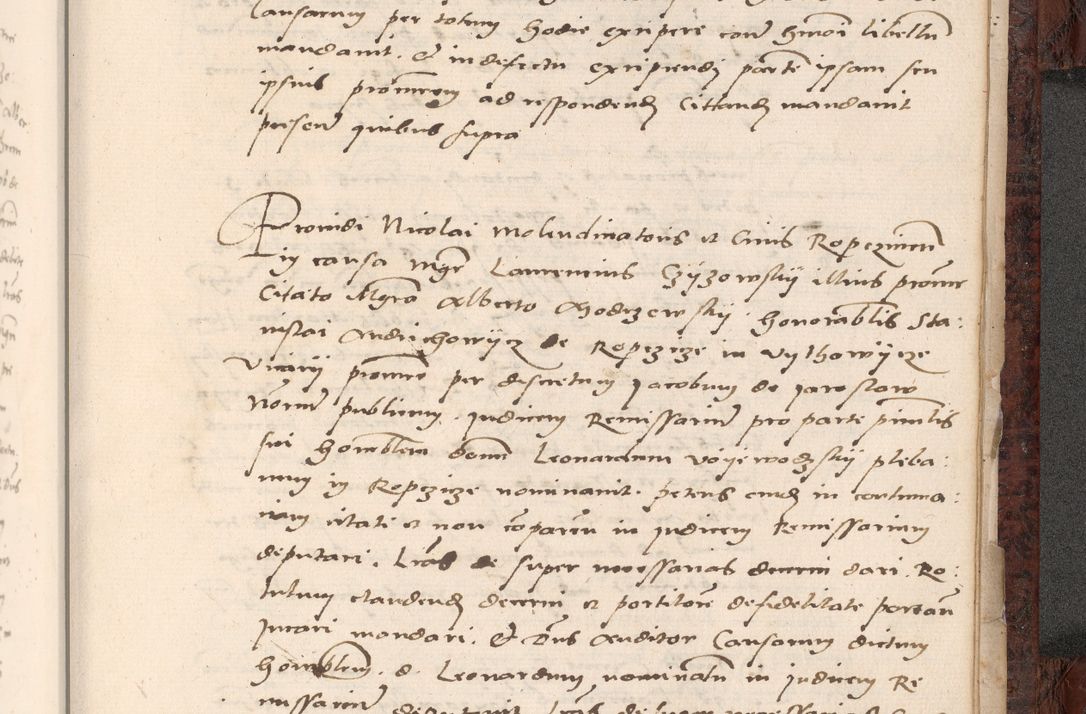 Zdjęcie nr 819 dla obiektu archiwalnego: Acta actorum causar[um sen]tenciarum tam diffinitivarum quam interlocutoriarum et obligacionum coram reverendo domino Benedicto Isdbienski cancellario Gnesnensi, cantore et vicario in spiritualibus generali Craccoviensi ad annum Domini millesimum quingentesimum quadragesimum quartum, cuius indicio est secunda, pontificatus sanctiss[imi] in Christo patris et [domi]ni nostri domini Pauli divina providencia pape tercii feliciter moderni, anno coronancionis eiusdem decimo, continuantur