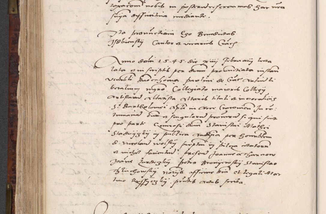 Zdjęcie nr 612 dla obiektu archiwalnego: Acta actorum causar[um sen]tenciarum tam diffinitivarum quam interlocutoriarum et obligacionum coram reverendo domino Benedicto Isdbienski cancellario Gnesnensi, cantore et vicario in spiritualibus generali Craccoviensi ad annum Domini millesimum quingentesimum quadragesimum quartum, cuius indicio est secunda, pontificatus sanctiss[imi] in Christo patris et [domi]ni nostri domini Pauli divina providencia pape tercii feliciter moderni, anno coronancionis eiusdem decimo, continuantur