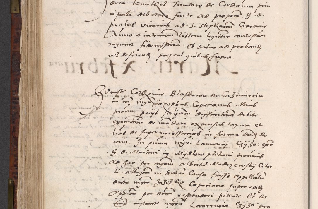 Zdjęcie nr 598 dla obiektu archiwalnego: Acta actorum causar[um sen]tenciarum tam diffinitivarum quam interlocutoriarum et obligacionum coram reverendo domino Benedicto Isdbienski cancellario Gnesnensi, cantore et vicario in spiritualibus generali Craccoviensi ad annum Domini millesimum quingentesimum quadragesimum quartum, cuius indicio est secunda, pontificatus sanctiss[imi] in Christo patris et [domi]ni nostri domini Pauli divina providencia pape tercii feliciter moderni, anno coronancionis eiusdem decimo, continuantur