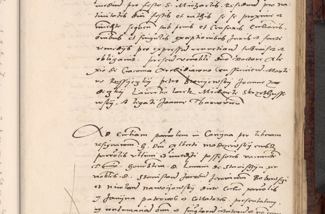 Zdjęcie nr 589 dla obiektu archiwalnego: Acta actorum causar[um sen]tenciarum tam diffinitivarum quam interlocutoriarum et obligacionum coram reverendo domino Benedicto Isdbienski cancellario Gnesnensi, cantore et vicario in spiritualibus generali Craccoviensi ad annum Domini millesimum quingentesimum quadragesimum quartum, cuius indicio est secunda, pontificatus sanctiss[imi] in Christo patris et [domi]ni nostri domini Pauli divina providencia pape tercii feliciter moderni, anno coronancionis eiusdem decimo, continuantur