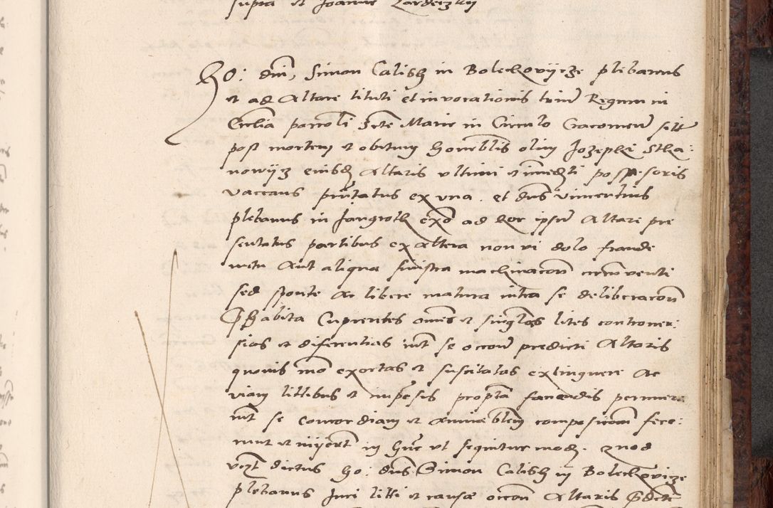 Zdjęcie nr 585 dla obiektu archiwalnego: Acta actorum causar[um sen]tenciarum tam diffinitivarum quam interlocutoriarum et obligacionum coram reverendo domino Benedicto Isdbienski cancellario Gnesnensi, cantore et vicario in spiritualibus generali Craccoviensi ad annum Domini millesimum quingentesimum quadragesimum quartum, cuius indicio est secunda, pontificatus sanctiss[imi] in Christo patris et [domi]ni nostri domini Pauli divina providencia pape tercii feliciter moderni, anno coronancionis eiusdem decimo, continuantur