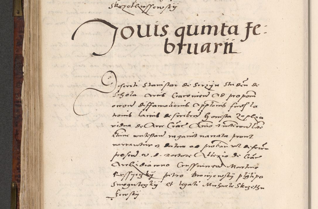 Zdjęcie nr 582 dla obiektu archiwalnego: Acta actorum causar[um sen]tenciarum tam diffinitivarum quam interlocutoriarum et obligacionum coram reverendo domino Benedicto Isdbienski cancellario Gnesnensi, cantore et vicario in spiritualibus generali Craccoviensi ad annum Domini millesimum quingentesimum quadragesimum quartum, cuius indicio est secunda, pontificatus sanctiss[imi] in Christo patris et [domi]ni nostri domini Pauli divina providencia pape tercii feliciter moderni, anno coronancionis eiusdem decimo, continuantur