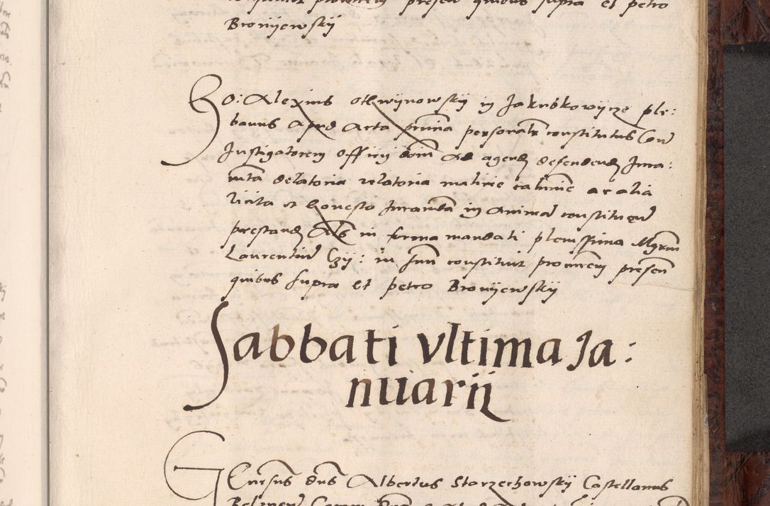 Zdjęcie nr 569 dla obiektu archiwalnego: Acta actorum causar[um sen]tenciarum tam diffinitivarum quam interlocutoriarum et obligacionum coram reverendo domino Benedicto Isdbienski cancellario Gnesnensi, cantore et vicario in spiritualibus generali Craccoviensi ad annum Domini millesimum quingentesimum quadragesimum quartum, cuius indicio est secunda, pontificatus sanctiss[imi] in Christo patris et [domi]ni nostri domini Pauli divina providencia pape tercii feliciter moderni, anno coronancionis eiusdem decimo, continuantur