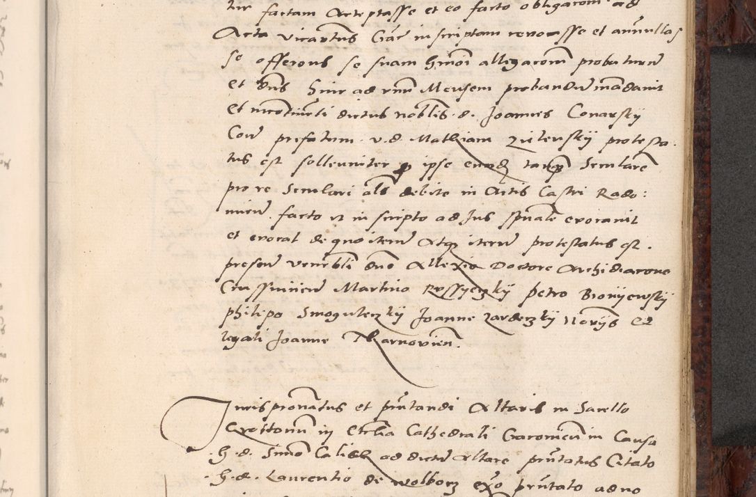 Zdjęcie nr 565 dla obiektu archiwalnego: Acta actorum causar[um sen]tenciarum tam diffinitivarum quam interlocutoriarum et obligacionum coram reverendo domino Benedicto Isdbienski cancellario Gnesnensi, cantore et vicario in spiritualibus generali Craccoviensi ad annum Domini millesimum quingentesimum quadragesimum quartum, cuius indicio est secunda, pontificatus sanctiss[imi] in Christo patris et [domi]ni nostri domini Pauli divina providencia pape tercii feliciter moderni, anno coronancionis eiusdem decimo, continuantur