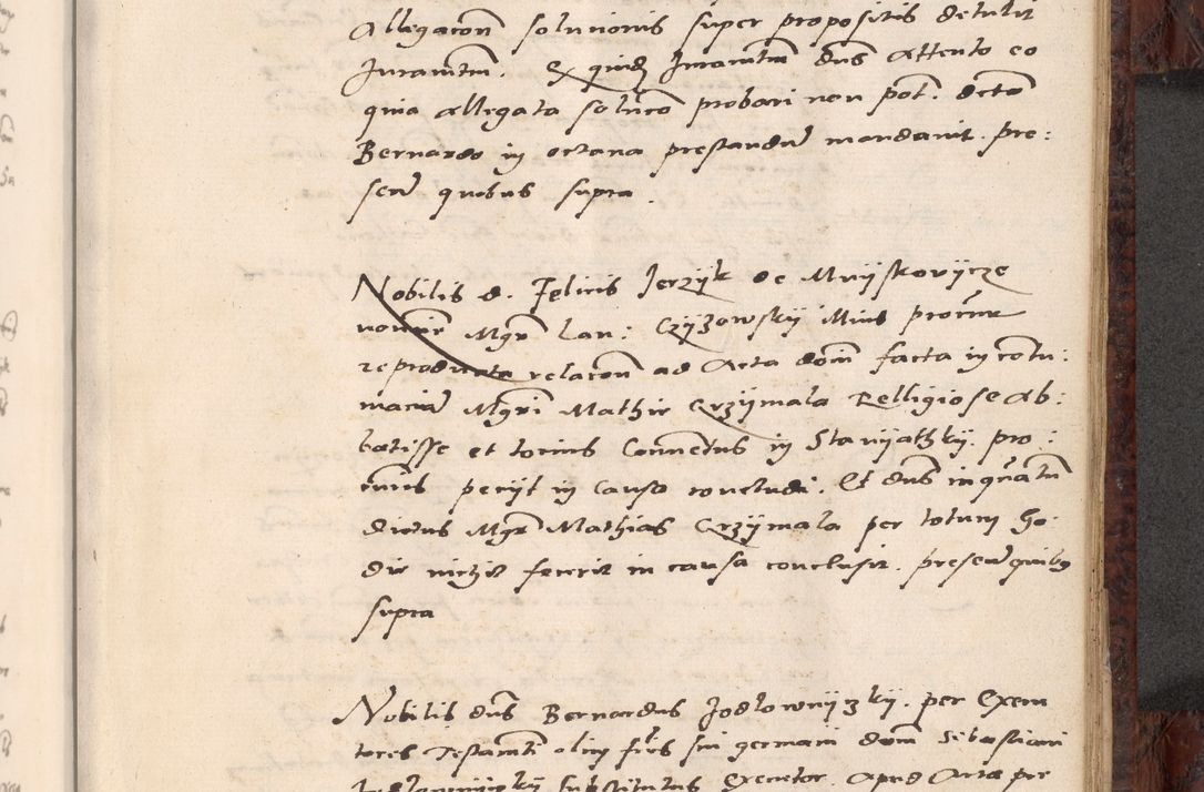 Zdjęcie nr 563 dla obiektu archiwalnego: Acta actorum causar[um sen]tenciarum tam diffinitivarum quam interlocutoriarum et obligacionum coram reverendo domino Benedicto Isdbienski cancellario Gnesnensi, cantore et vicario in spiritualibus generali Craccoviensi ad annum Domini millesimum quingentesimum quadragesimum quartum, cuius indicio est secunda, pontificatus sanctiss[imi] in Christo patris et [domi]ni nostri domini Pauli divina providencia pape tercii feliciter moderni, anno coronancionis eiusdem decimo, continuantur