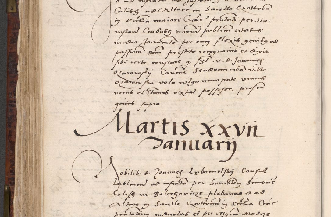 Zdjęcie nr 560 dla obiektu archiwalnego: Acta actorum causar[um sen]tenciarum tam diffinitivarum quam interlocutoriarum et obligacionum coram reverendo domino Benedicto Isdbienski cancellario Gnesnensi, cantore et vicario in spiritualibus generali Craccoviensi ad annum Domini millesimum quingentesimum quadragesimum quartum, cuius indicio est secunda, pontificatus sanctiss[imi] in Christo patris et [domi]ni nostri domini Pauli divina providencia pape tercii feliciter moderni, anno coronancionis eiusdem decimo, continuantur