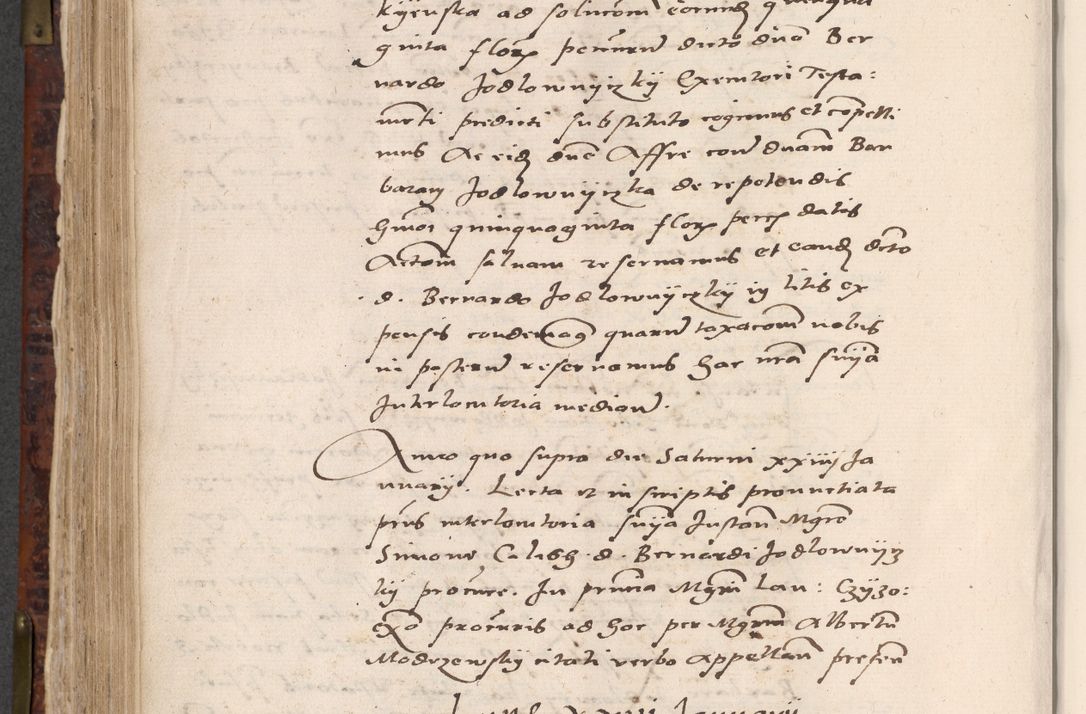 Zdjęcie nr 558 dla obiektu archiwalnego: Acta actorum causar[um sen]tenciarum tam diffinitivarum quam interlocutoriarum et obligacionum coram reverendo domino Benedicto Isdbienski cancellario Gnesnensi, cantore et vicario in spiritualibus generali Craccoviensi ad annum Domini millesimum quingentesimum quadragesimum quartum, cuius indicio est secunda, pontificatus sanctiss[imi] in Christo patris et [domi]ni nostri domini Pauli divina providencia pape tercii feliciter moderni, anno coronancionis eiusdem decimo, continuantur