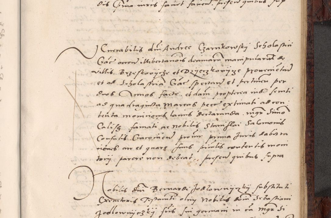Zdjęcie nr 549 dla obiektu archiwalnego: Acta actorum causar[um sen]tenciarum tam diffinitivarum quam interlocutoriarum et obligacionum coram reverendo domino Benedicto Isdbienski cancellario Gnesnensi, cantore et vicario in spiritualibus generali Craccoviensi ad annum Domini millesimum quingentesimum quadragesimum quartum, cuius indicio est secunda, pontificatus sanctiss[imi] in Christo patris et [domi]ni nostri domini Pauli divina providencia pape tercii feliciter moderni, anno coronancionis eiusdem decimo, continuantur
