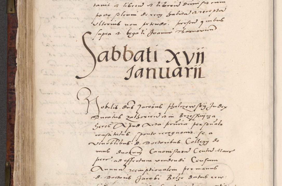 Zdjęcie nr 540 dla obiektu archiwalnego: Acta actorum causar[um sen]tenciarum tam diffinitivarum quam interlocutoriarum et obligacionum coram reverendo domino Benedicto Isdbienski cancellario Gnesnensi, cantore et vicario in spiritualibus generali Craccoviensi ad annum Domini millesimum quingentesimum quadragesimum quartum, cuius indicio est secunda, pontificatus sanctiss[imi] in Christo patris et [domi]ni nostri domini Pauli divina providencia pape tercii feliciter moderni, anno coronancionis eiusdem decimo, continuantur
