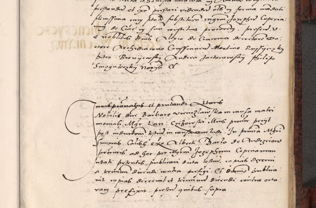 Zdjęcie nr 523 dla obiektu archiwalnego: Acta actorum causar[um sen]tenciarum tam diffinitivarum quam interlocutoriarum et obligacionum coram reverendo domino Benedicto Isdbienski cancellario Gnesnensi, cantore et vicario in spiritualibus generali Craccoviensi ad annum Domini millesimum quingentesimum quadragesimum quartum, cuius indicio est secunda, pontificatus sanctiss[imi] in Christo patris et [domi]ni nostri domini Pauli divina providencia pape tercii feliciter moderni, anno coronancionis eiusdem decimo, continuantur