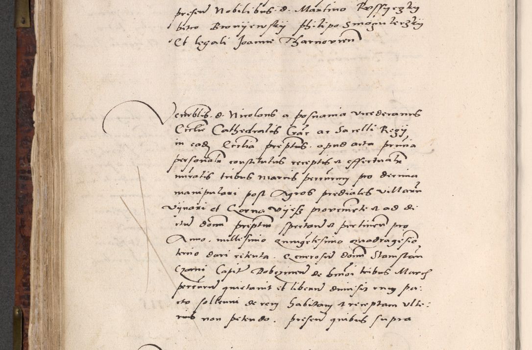 Zdjęcie nr 520 dla obiektu archiwalnego: Acta actorum causar[um sen]tenciarum tam diffinitivarum quam interlocutoriarum et obligacionum coram reverendo domino Benedicto Isdbienski cancellario Gnesnensi, cantore et vicario in spiritualibus generali Craccoviensi ad annum Domini millesimum quingentesimum quadragesimum quartum, cuius indicio est secunda, pontificatus sanctiss[imi] in Christo patris et [domi]ni nostri domini Pauli divina providencia pape tercii feliciter moderni, anno coronancionis eiusdem decimo, continuantur