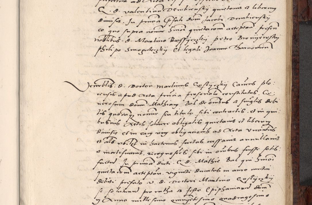 Zdjęcie nr 521 dla obiektu archiwalnego: Acta actorum causar[um sen]tenciarum tam diffinitivarum quam interlocutoriarum et obligacionum coram reverendo domino Benedicto Isdbienski cancellario Gnesnensi, cantore et vicario in spiritualibus generali Craccoviensi ad annum Domini millesimum quingentesimum quadragesimum quartum, cuius indicio est secunda, pontificatus sanctiss[imi] in Christo patris et [domi]ni nostri domini Pauli divina providencia pape tercii feliciter moderni, anno coronancionis eiusdem decimo, continuantur