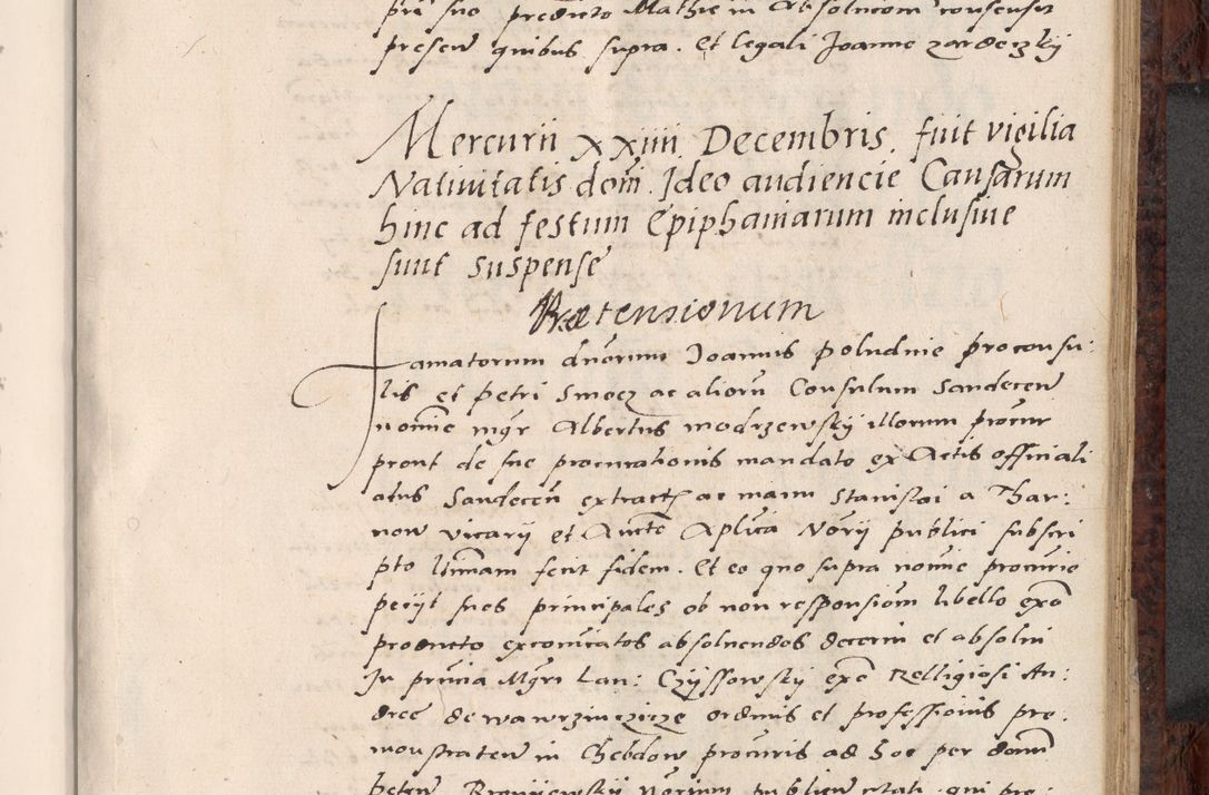 Zdjęcie nr 513 dla obiektu archiwalnego: Acta actorum causar[um sen]tenciarum tam diffinitivarum quam interlocutoriarum et obligacionum coram reverendo domino Benedicto Isdbienski cancellario Gnesnensi, cantore et vicario in spiritualibus generali Craccoviensi ad annum Domini millesimum quingentesimum quadragesimum quartum, cuius indicio est secunda, pontificatus sanctiss[imi] in Christo patris et [domi]ni nostri domini Pauli divina providencia pape tercii feliciter moderni, anno coronancionis eiusdem decimo, continuantur