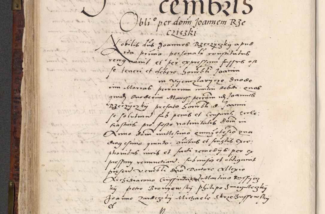 Zdjęcie nr 502 dla obiektu archiwalnego: Acta actorum causar[um sen]tenciarum tam diffinitivarum quam interlocutoriarum et obligacionum coram reverendo domino Benedicto Isdbienski cancellario Gnesnensi, cantore et vicario in spiritualibus generali Craccoviensi ad annum Domini millesimum quingentesimum quadragesimum quartum, cuius indicio est secunda, pontificatus sanctiss[imi] in Christo patris et [domi]ni nostri domini Pauli divina providencia pape tercii feliciter moderni, anno coronancionis eiusdem decimo, continuantur