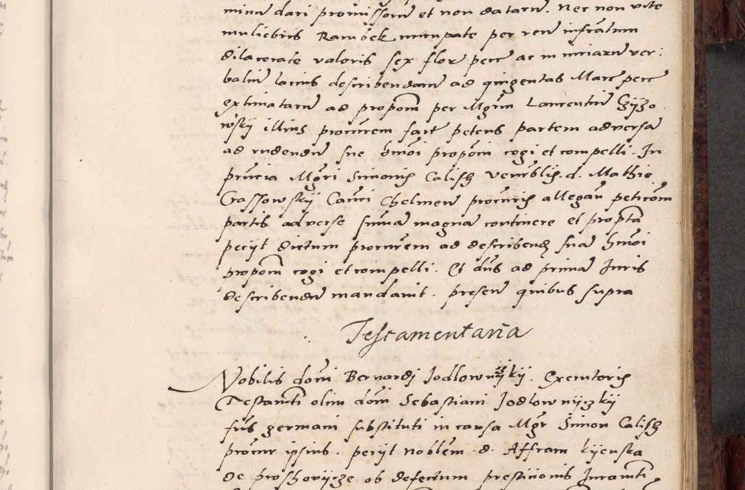 Zdjęcie nr 459 dla obiektu archiwalnego: Acta actorum causar[um sen]tenciarum tam diffinitivarum quam interlocutoriarum et obligacionum coram reverendo domino Benedicto Isdbienski cancellario Gnesnensi, cantore et vicario in spiritualibus generali Craccoviensi ad annum Domini millesimum quingentesimum quadragesimum quartum, cuius indicio est secunda, pontificatus sanctiss[imi] in Christo patris et [domi]ni nostri domini Pauli divina providencia pape tercii feliciter moderni, anno coronancionis eiusdem decimo, continuantur