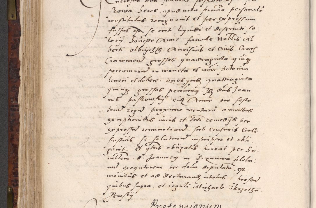 Zdjęcie nr 454 dla obiektu archiwalnego: Acta actorum causar[um sen]tenciarum tam diffinitivarum quam interlocutoriarum et obligacionum coram reverendo domino Benedicto Isdbienski cancellario Gnesnensi, cantore et vicario in spiritualibus generali Craccoviensi ad annum Domini millesimum quingentesimum quadragesimum quartum, cuius indicio est secunda, pontificatus sanctiss[imi] in Christo patris et [domi]ni nostri domini Pauli divina providencia pape tercii feliciter moderni, anno coronancionis eiusdem decimo, continuantur
