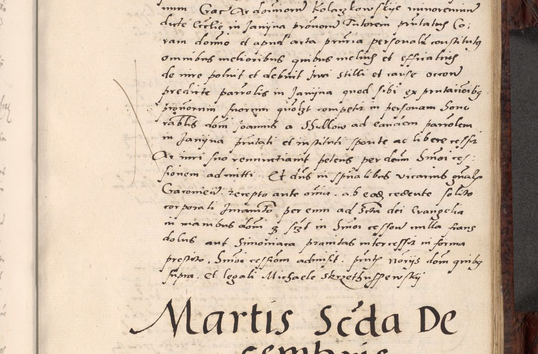 Zdjęcie nr 457 dla obiektu archiwalnego: Acta actorum causar[um sen]tenciarum tam diffinitivarum quam interlocutoriarum et obligacionum coram reverendo domino Benedicto Isdbienski cancellario Gnesnensi, cantore et vicario in spiritualibus generali Craccoviensi ad annum Domini millesimum quingentesimum quadragesimum quartum, cuius indicio est secunda, pontificatus sanctiss[imi] in Christo patris et [domi]ni nostri domini Pauli divina providencia pape tercii feliciter moderni, anno coronancionis eiusdem decimo, continuantur