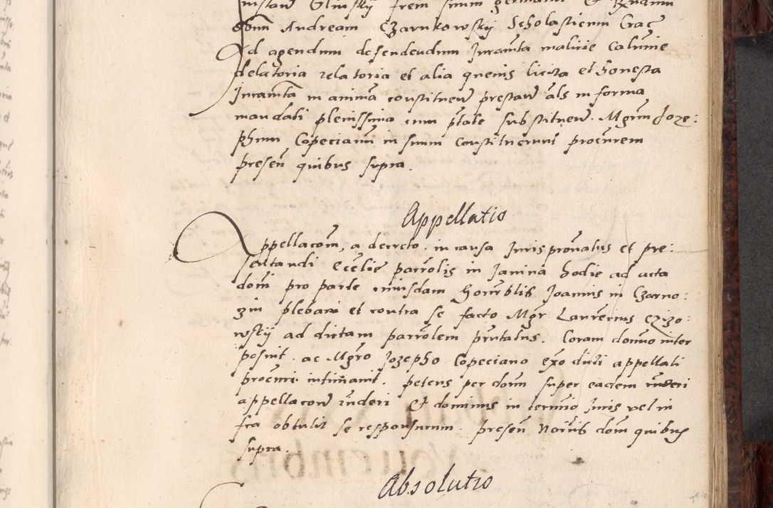 Zdjęcie nr 449 dla obiektu archiwalnego: Acta actorum causar[um sen]tenciarum tam diffinitivarum quam interlocutoriarum et obligacionum coram reverendo domino Benedicto Isdbienski cancellario Gnesnensi, cantore et vicario in spiritualibus generali Craccoviensi ad annum Domini millesimum quingentesimum quadragesimum quartum, cuius indicio est secunda, pontificatus sanctiss[imi] in Christo patris et [domi]ni nostri domini Pauli divina providencia pape tercii feliciter moderni, anno coronancionis eiusdem decimo, continuantur