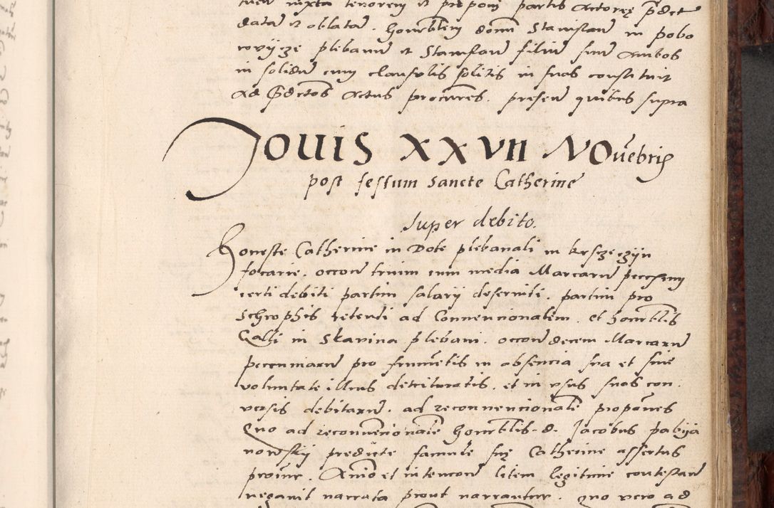 Zdjęcie nr 443 dla obiektu archiwalnego: Acta actorum causar[um sen]tenciarum tam diffinitivarum quam interlocutoriarum et obligacionum coram reverendo domino Benedicto Isdbienski cancellario Gnesnensi, cantore et vicario in spiritualibus generali Craccoviensi ad annum Domini millesimum quingentesimum quadragesimum quartum, cuius indicio est secunda, pontificatus sanctiss[imi] in Christo patris et [domi]ni nostri domini Pauli divina providencia pape tercii feliciter moderni, anno coronancionis eiusdem decimo, continuantur