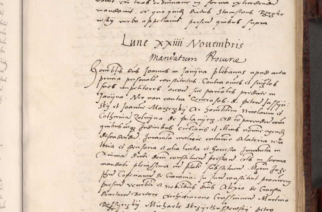 Zdjęcie nr 439 dla obiektu archiwalnego: Acta actorum causar[um sen]tenciarum tam diffinitivarum quam interlocutoriarum et obligacionum coram reverendo domino Benedicto Isdbienski cancellario Gnesnensi, cantore et vicario in spiritualibus generali Craccoviensi ad annum Domini millesimum quingentesimum quadragesimum quartum, cuius indicio est secunda, pontificatus sanctiss[imi] in Christo patris et [domi]ni nostri domini Pauli divina providencia pape tercii feliciter moderni, anno coronancionis eiusdem decimo, continuantur
