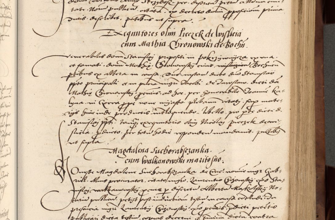 Zdjęcie nr 203 dla obiektu archiwalnego: Acta actorum causarum, sentenciarum, obligationum et mandatorum coram reverendo patre domino Petro Porembski preposito Osswieczimensi, canonico et officiali generali Cracoviensi ad annum Domini millesimum quingentesimum quadrogesimum sextum, cuius inditio est quarta, pontificatus sanctissimi in Christo patris et domini nostri domini Pauli divina providencia papae tercii, anno ipsius duodecimo, a die ac mense infrascriptis feliciter inchoantur