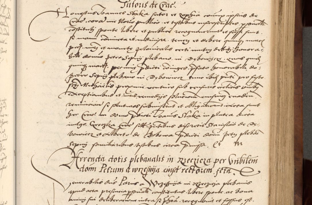Zdjęcie nr 197 dla obiektu archiwalnego: Acta actorum causarum, sentenciarum, obligationum et mandatorum coram reverendo patre domino Petro Porembski preposito Osswieczimensi, canonico et officiali generali Cracoviensi ad annum Domini millesimum quingentesimum quadrogesimum sextum, cuius inditio est quarta, pontificatus sanctissimi in Christo patris et domini nostri domini Pauli divina providencia papae tercii, anno ipsius duodecimo, a die ac mense infrascriptis feliciter inchoantur
