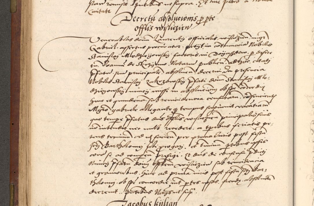 Zdjęcie nr 194 dla obiektu archiwalnego: Acta actorum causarum, sentenciarum, obligationum et mandatorum coram reverendo patre domino Petro Porembski preposito Osswieczimensi, canonico et officiali generali Cracoviensi ad annum Domini millesimum quingentesimum quadrogesimum sextum, cuius inditio est quarta, pontificatus sanctissimi in Christo patris et domini nostri domini Pauli divina providencia papae tercii, anno ipsius duodecimo, a die ac mense infrascriptis feliciter inchoantur