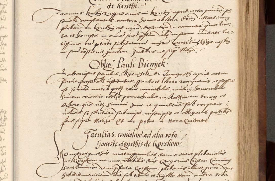 Zdjęcie nr 187 dla obiektu archiwalnego: Acta actorum causarum, sentenciarum, obligationum et mandatorum coram reverendo patre domino Petro Porembski preposito Osswieczimensi, canonico et officiali generali Cracoviensi ad annum Domini millesimum quingentesimum quadrogesimum sextum, cuius inditio est quarta, pontificatus sanctissimi in Christo patris et domini nostri domini Pauli divina providencia papae tercii, anno ipsius duodecimo, a die ac mense infrascriptis feliciter inchoantur