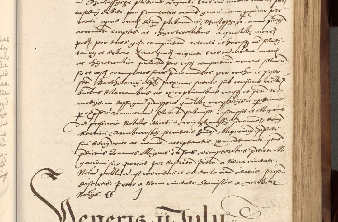 Zdjęcie nr 177 dla obiektu archiwalnego: Acta actorum causarum, sentenciarum, obligationum et mandatorum coram reverendo patre domino Petro Porembski preposito Osswieczimensi, canonico et officiali generali Cracoviensi ad annum Domini millesimum quingentesimum quadrogesimum sextum, cuius inditio est quarta, pontificatus sanctissimi in Christo patris et domini nostri domini Pauli divina providencia papae tercii, anno ipsius duodecimo, a die ac mense infrascriptis feliciter inchoantur