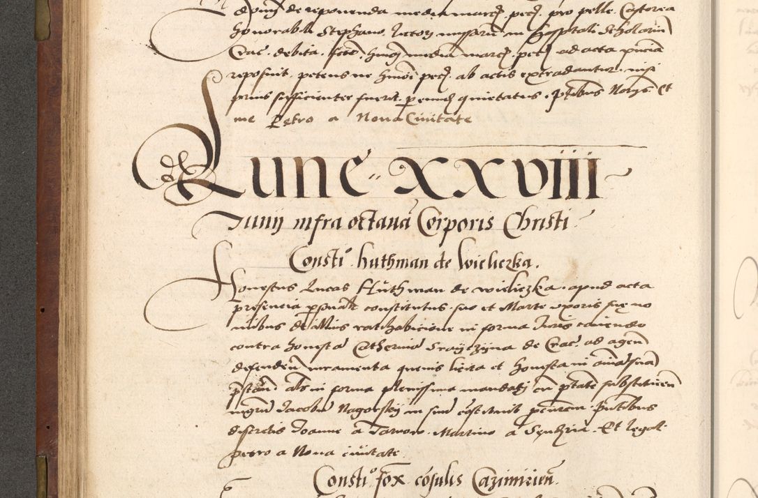 Zdjęcie nr 166 dla obiektu archiwalnego: Acta actorum causarum, sentenciarum, obligationum et mandatorum coram reverendo patre domino Petro Porembski preposito Osswieczimensi, canonico et officiali generali Cracoviensi ad annum Domini millesimum quingentesimum quadrogesimum sextum, cuius inditio est quarta, pontificatus sanctissimi in Christo patris et domini nostri domini Pauli divina providencia papae tercii, anno ipsius duodecimo, a die ac mense infrascriptis feliciter inchoantur