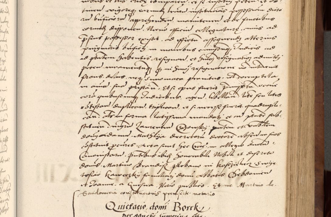 Zdjęcie nr 159 dla obiektu archiwalnego: Acta actorum causarum, sentenciarum, obligationum et mandatorum coram reverendo patre domino Petro Porembski preposito Osswieczimensi, canonico et officiali generali Cracoviensi ad annum Domini millesimum quingentesimum quadrogesimum sextum, cuius inditio est quarta, pontificatus sanctissimi in Christo patris et domini nostri domini Pauli divina providencia papae tercii, anno ipsius duodecimo, a die ac mense infrascriptis feliciter inchoantur