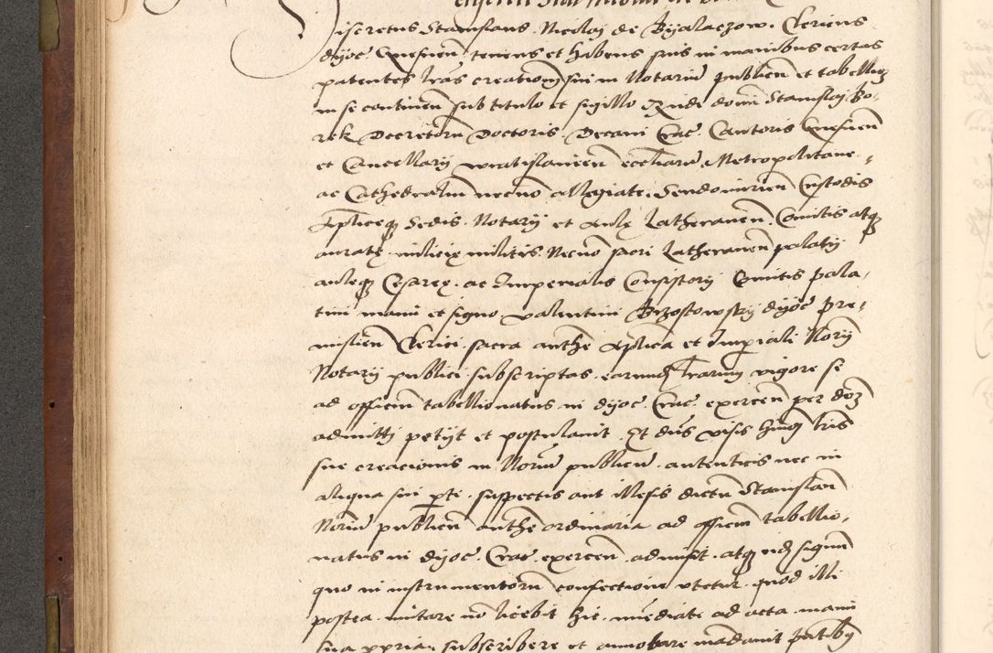 Zdjęcie nr 154 dla obiektu archiwalnego: Acta actorum causarum, sentenciarum, obligationum et mandatorum coram reverendo patre domino Petro Porembski preposito Osswieczimensi, canonico et officiali generali Cracoviensi ad annum Domini millesimum quingentesimum quadrogesimum sextum, cuius inditio est quarta, pontificatus sanctissimi in Christo patris et domini nostri domini Pauli divina providencia papae tercii, anno ipsius duodecimo, a die ac mense infrascriptis feliciter inchoantur