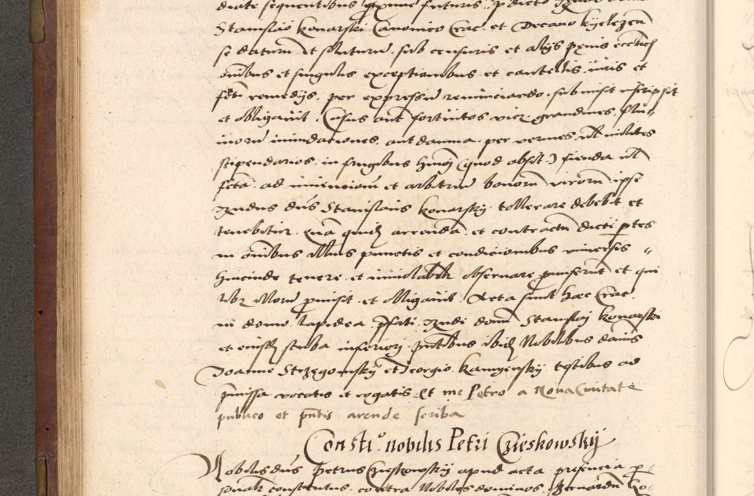 Zdjęcie nr 150 dla obiektu archiwalnego: Acta actorum causarum, sentenciarum, obligationum et mandatorum coram reverendo patre domino Petro Porembski preposito Osswieczimensi, canonico et officiali generali Cracoviensi ad annum Domini millesimum quingentesimum quadrogesimum sextum, cuius inditio est quarta, pontificatus sanctissimi in Christo patris et domini nostri domini Pauli divina providencia papae tercii, anno ipsius duodecimo, a die ac mense infrascriptis feliciter inchoantur