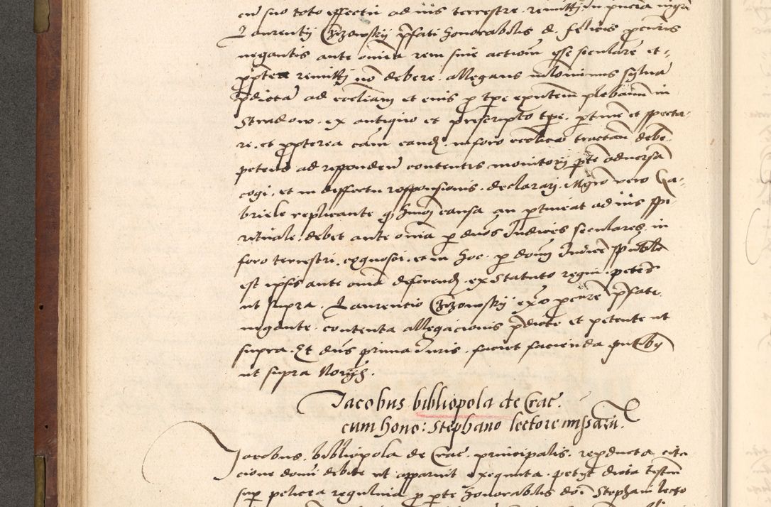 Zdjęcie nr 138 dla obiektu archiwalnego: Acta actorum causarum, sentenciarum, obligationum et mandatorum coram reverendo patre domino Petro Porembski preposito Osswieczimensi, canonico et officiali generali Cracoviensi ad annum Domini millesimum quingentesimum quadrogesimum sextum, cuius inditio est quarta, pontificatus sanctissimi in Christo patris et domini nostri domini Pauli divina providencia papae tercii, anno ipsius duodecimo, a die ac mense infrascriptis feliciter inchoantur