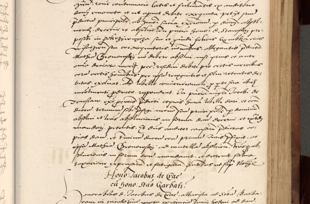 Zdjęcie nr 135 dla obiektu archiwalnego: Acta actorum causarum, sentenciarum, obligationum et mandatorum coram reverendo patre domino Petro Porembski preposito Osswieczimensi, canonico et officiali generali Cracoviensi ad annum Domini millesimum quingentesimum quadrogesimum sextum, cuius inditio est quarta, pontificatus sanctissimi in Christo patris et domini nostri domini Pauli divina providencia papae tercii, anno ipsius duodecimo, a die ac mense infrascriptis feliciter inchoantur