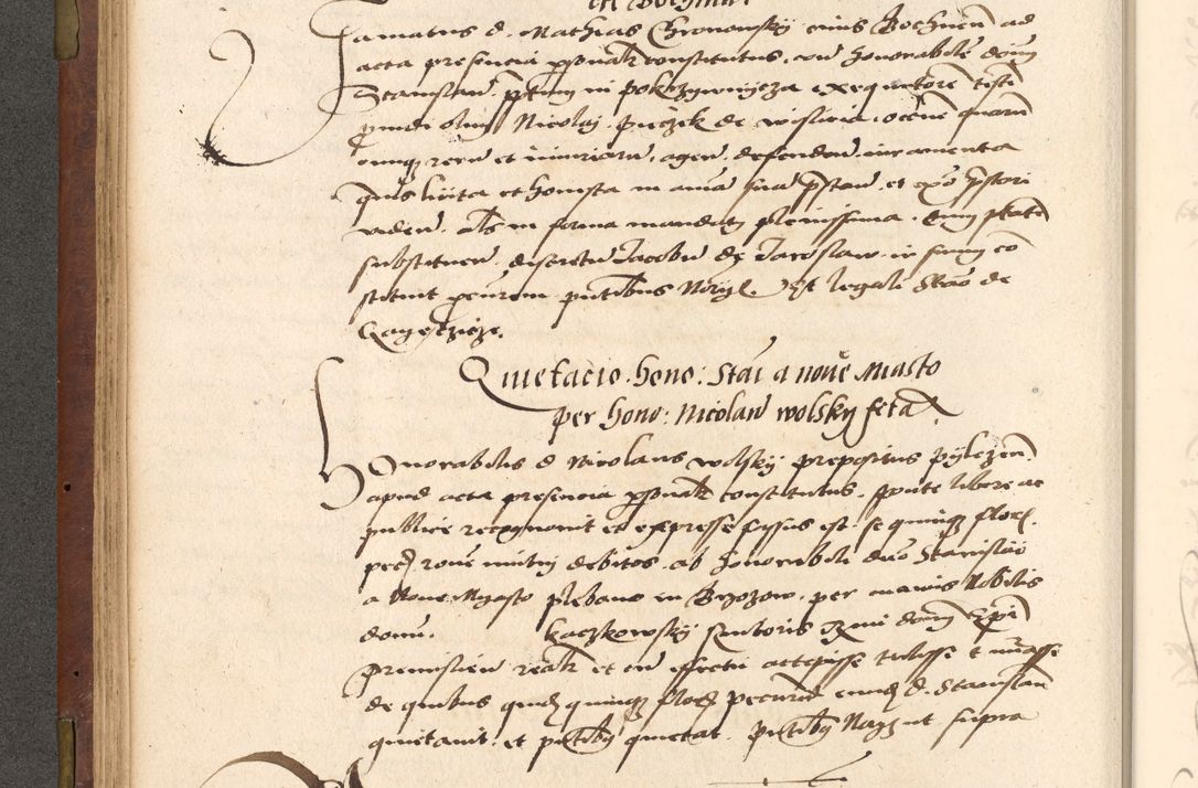 Zdjęcie nr 130 dla obiektu archiwalnego: Acta actorum causarum, sentenciarum, obligationum et mandatorum coram reverendo patre domino Petro Porembski preposito Osswieczimensi, canonico et officiali generali Cracoviensi ad annum Domini millesimum quingentesimum quadrogesimum sextum, cuius inditio est quarta, pontificatus sanctissimi in Christo patris et domini nostri domini Pauli divina providencia papae tercii, anno ipsius duodecimo, a die ac mense infrascriptis feliciter inchoantur