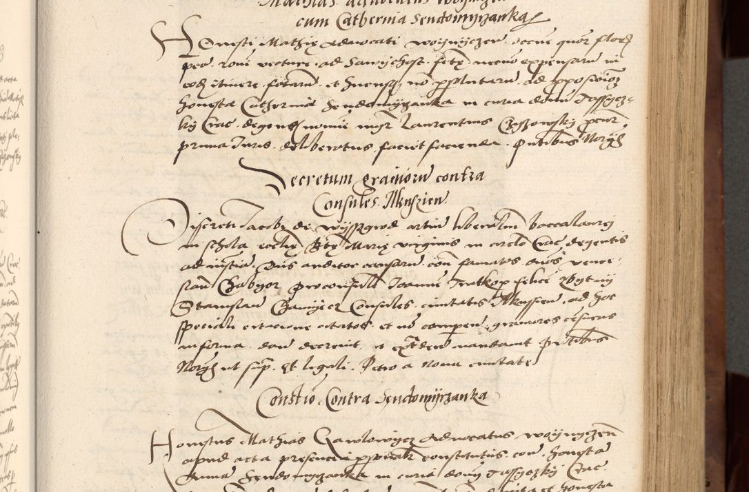 Zdjęcie nr 127 dla obiektu archiwalnego: Acta actorum causarum, sentenciarum, obligationum et mandatorum coram reverendo patre domino Petro Porembski preposito Osswieczimensi, canonico et officiali generali Cracoviensi ad annum Domini millesimum quingentesimum quadrogesimum sextum, cuius inditio est quarta, pontificatus sanctissimi in Christo patris et domini nostri domini Pauli divina providencia papae tercii, anno ipsius duodecimo, a die ac mense infrascriptis feliciter inchoantur