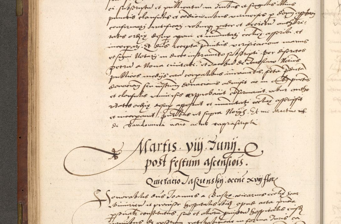 Zdjęcie nr 122 dla obiektu archiwalnego: Acta actorum causarum, sentenciarum, obligationum et mandatorum coram reverendo patre domino Petro Porembski preposito Osswieczimensi, canonico et officiali generali Cracoviensi ad annum Domini millesimum quingentesimum quadrogesimum sextum, cuius inditio est quarta, pontificatus sanctissimi in Christo patris et domini nostri domini Pauli divina providencia papae tercii, anno ipsius duodecimo, a die ac mense infrascriptis feliciter inchoantur