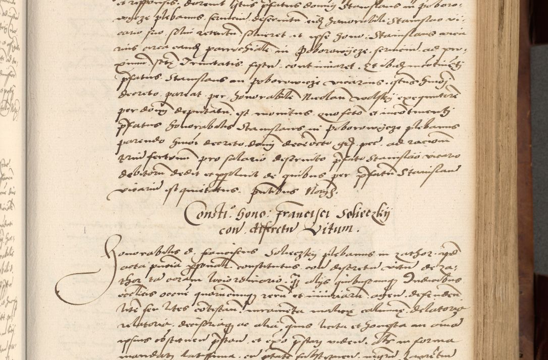 Zdjęcie nr 113 dla obiektu archiwalnego: Acta actorum causarum, sentenciarum, obligationum et mandatorum coram reverendo patre domino Petro Porembski preposito Osswieczimensi, canonico et officiali generali Cracoviensi ad annum Domini millesimum quingentesimum quadrogesimum sextum, cuius inditio est quarta, pontificatus sanctissimi in Christo patris et domini nostri domini Pauli divina providencia papae tercii, anno ipsius duodecimo, a die ac mense infrascriptis feliciter inchoantur