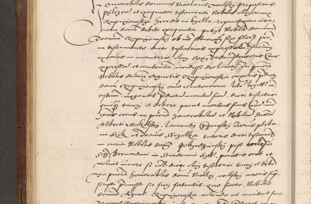 Zdjęcie nr 102 dla obiektu archiwalnego: Acta actorum causarum, sentenciarum, obligationum et mandatorum coram reverendo patre domino Petro Porembski preposito Osswieczimensi, canonico et officiali generali Cracoviensi ad annum Domini millesimum quingentesimum quadrogesimum sextum, cuius inditio est quarta, pontificatus sanctissimi in Christo patris et domini nostri domini Pauli divina providencia papae tercii, anno ipsius duodecimo, a die ac mense infrascriptis feliciter inchoantur